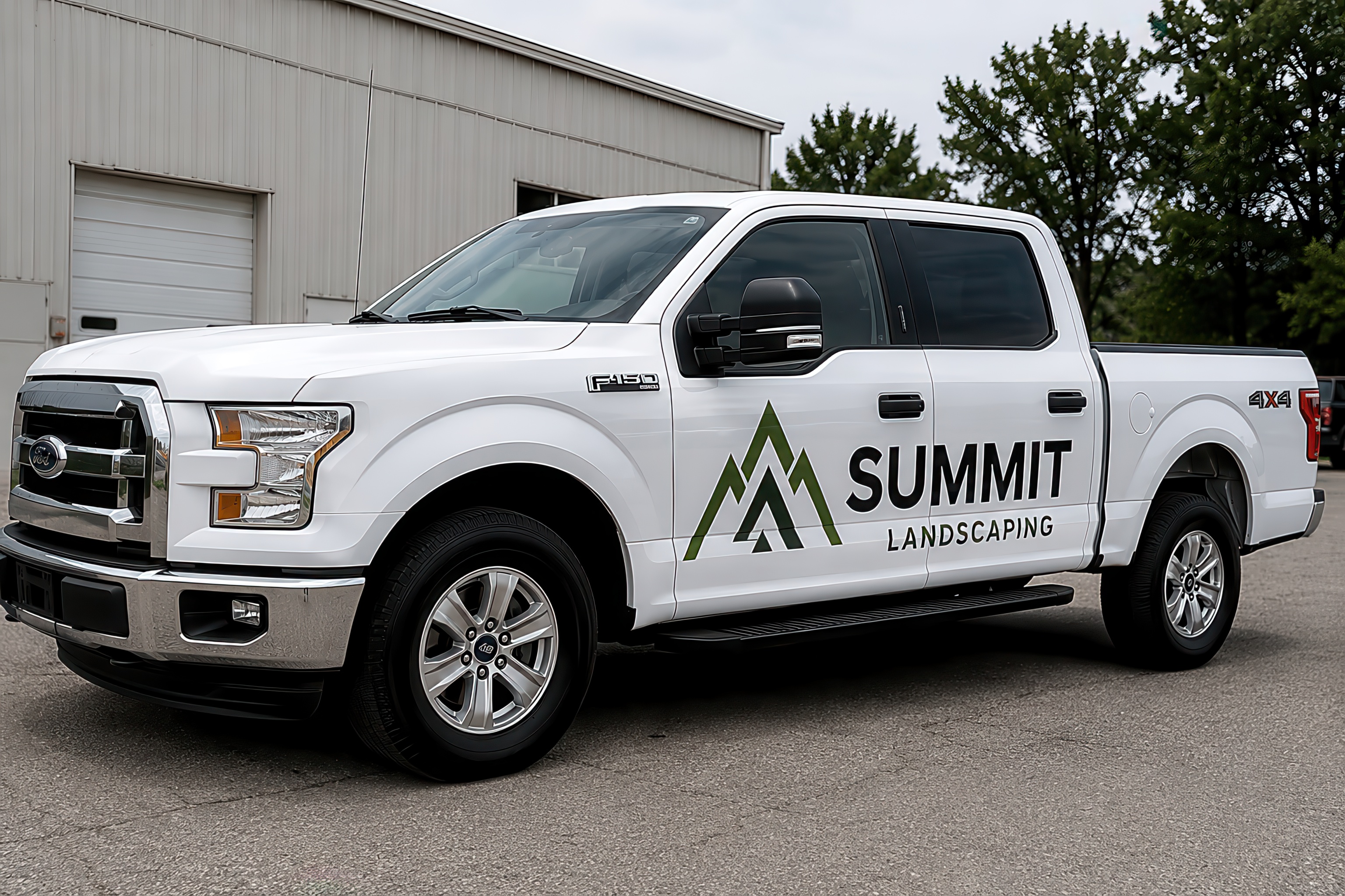 Cut vinyl fleet branding pickup truck Baldwin County Alabama